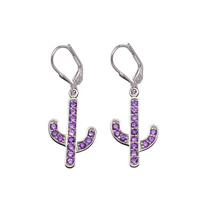 Pave Cactus Earrings