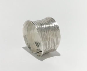 Thai Hill Tribe Silver Brushed Ring