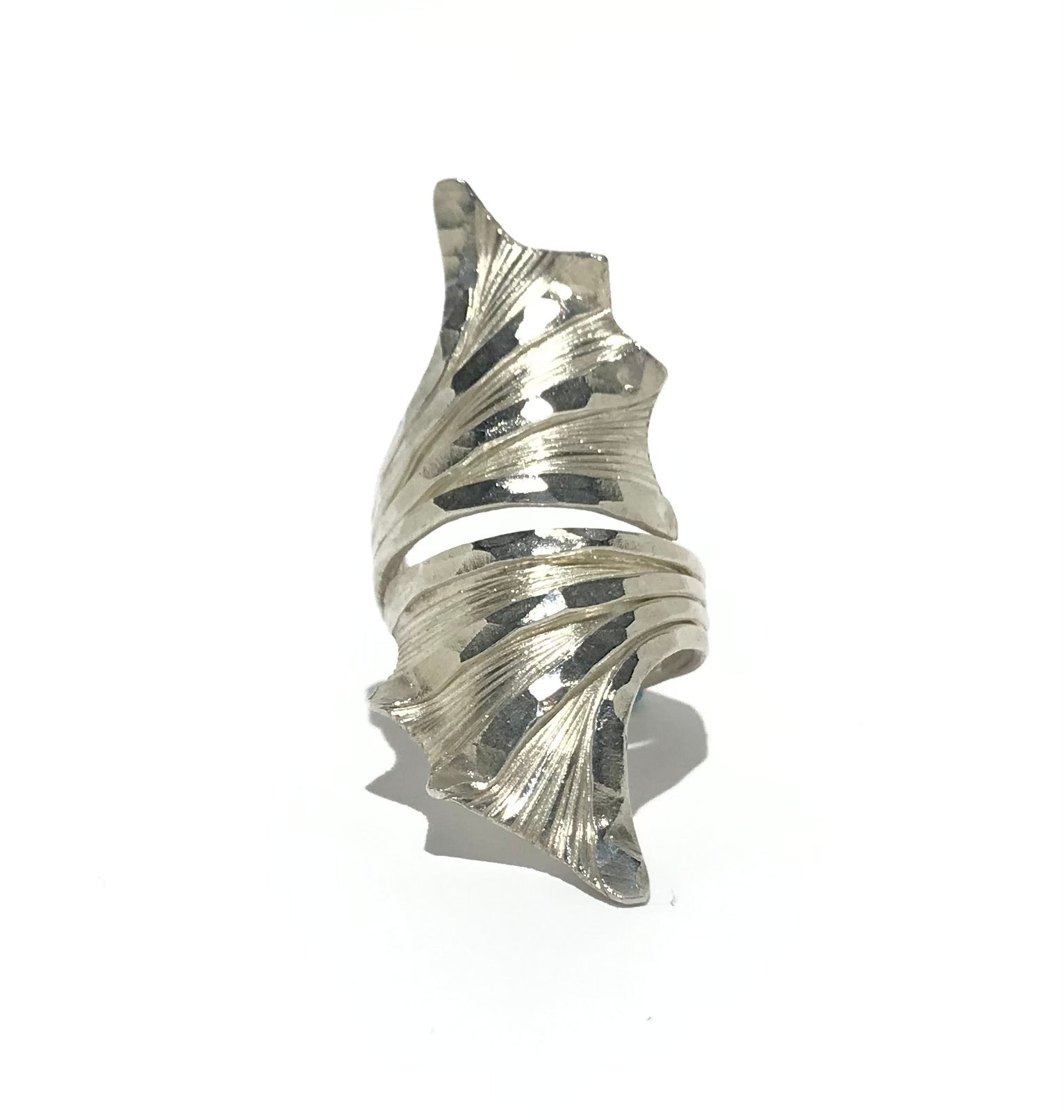 Thai Hill Tribe Silver Leaf Wrap Ring