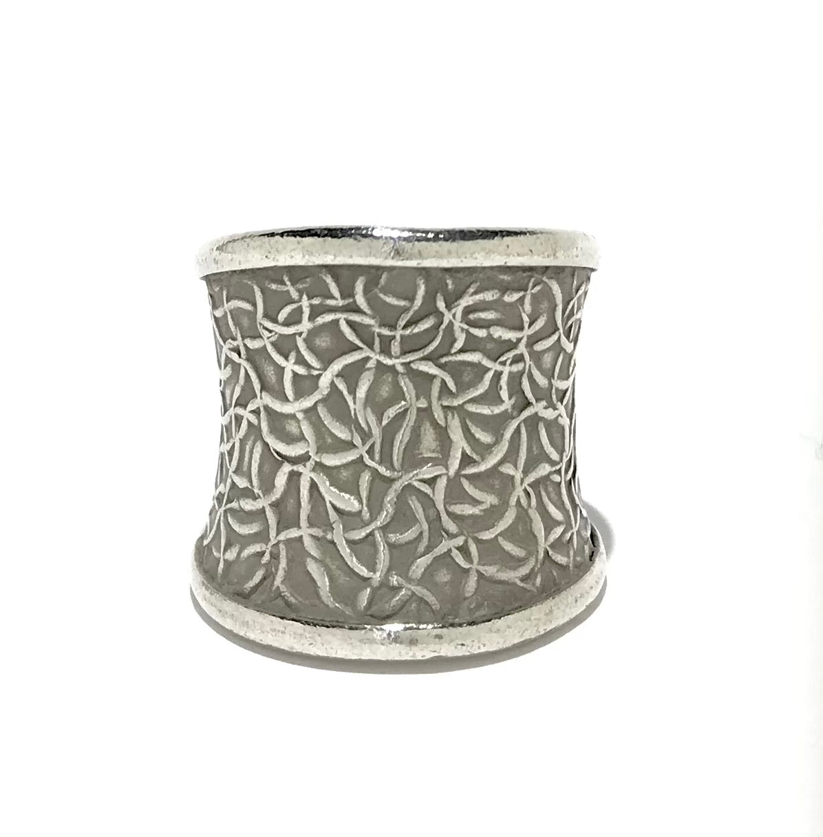 Thai Hill Tribe Silver Leaf Ring