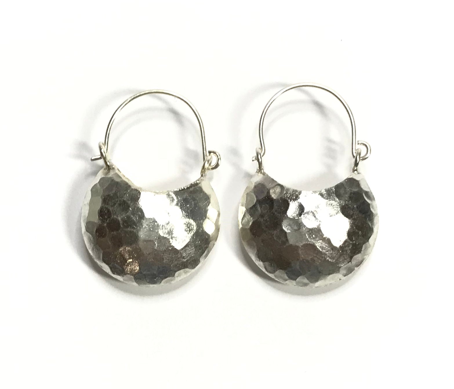 Thai Hill Tribe Hammered Hoop Earring