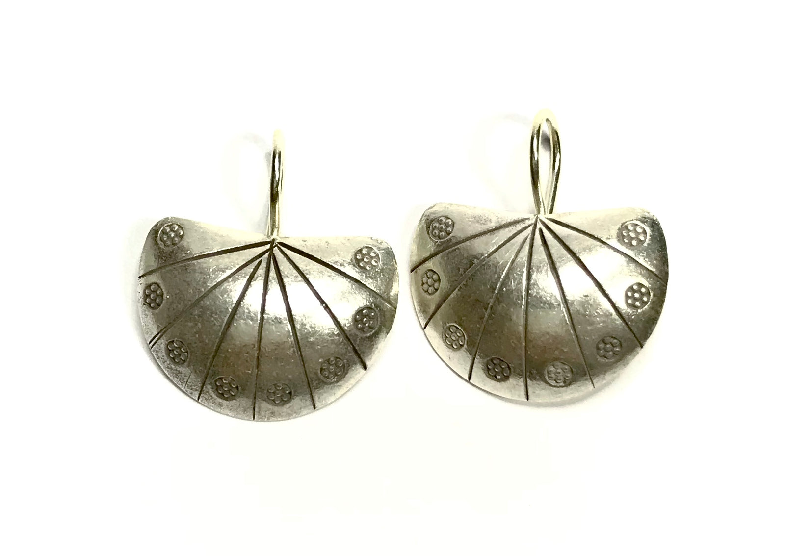 Thai Hill Tribe Fan Earrings