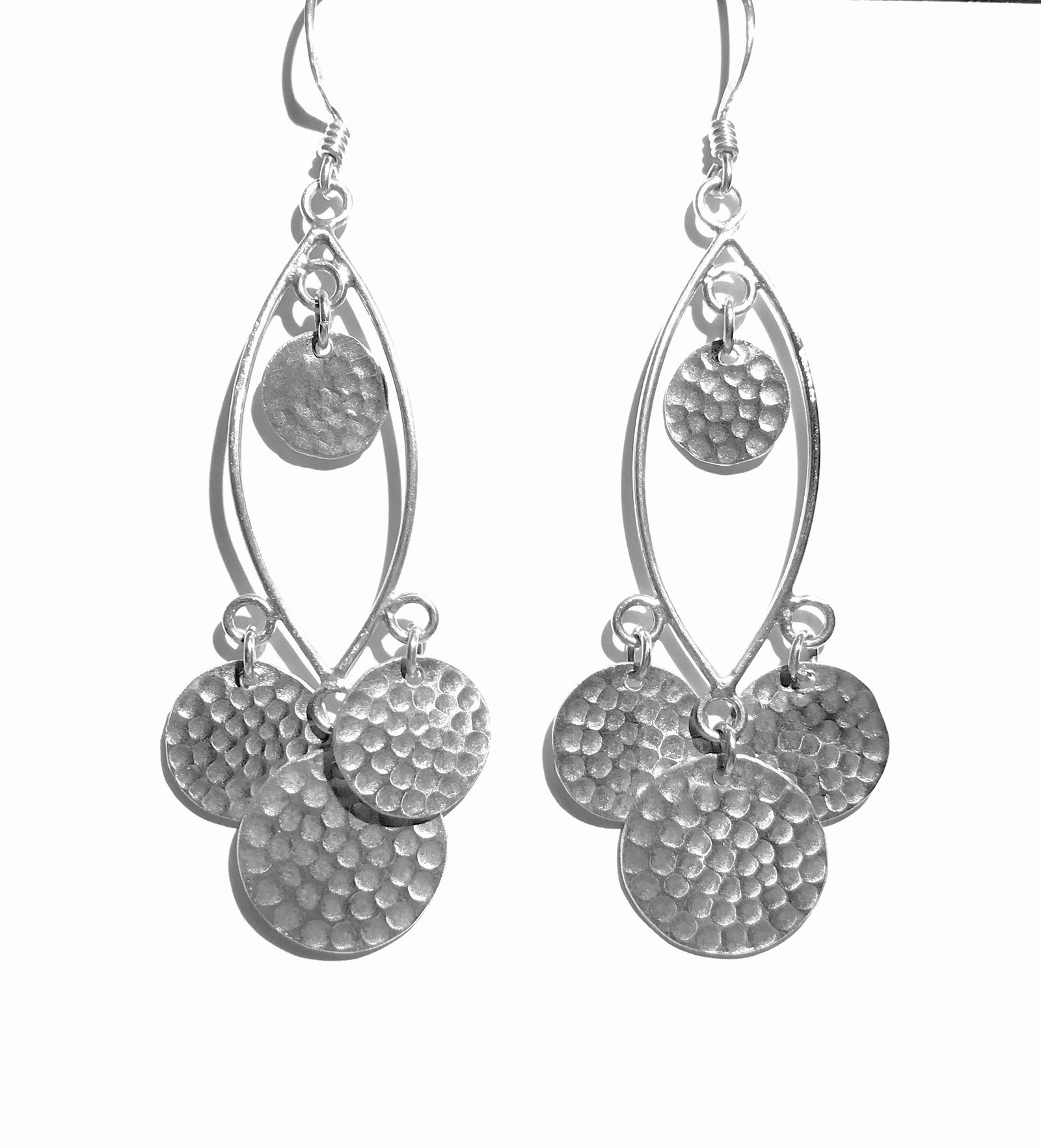 Thai Hill Tribe Disc Earrings