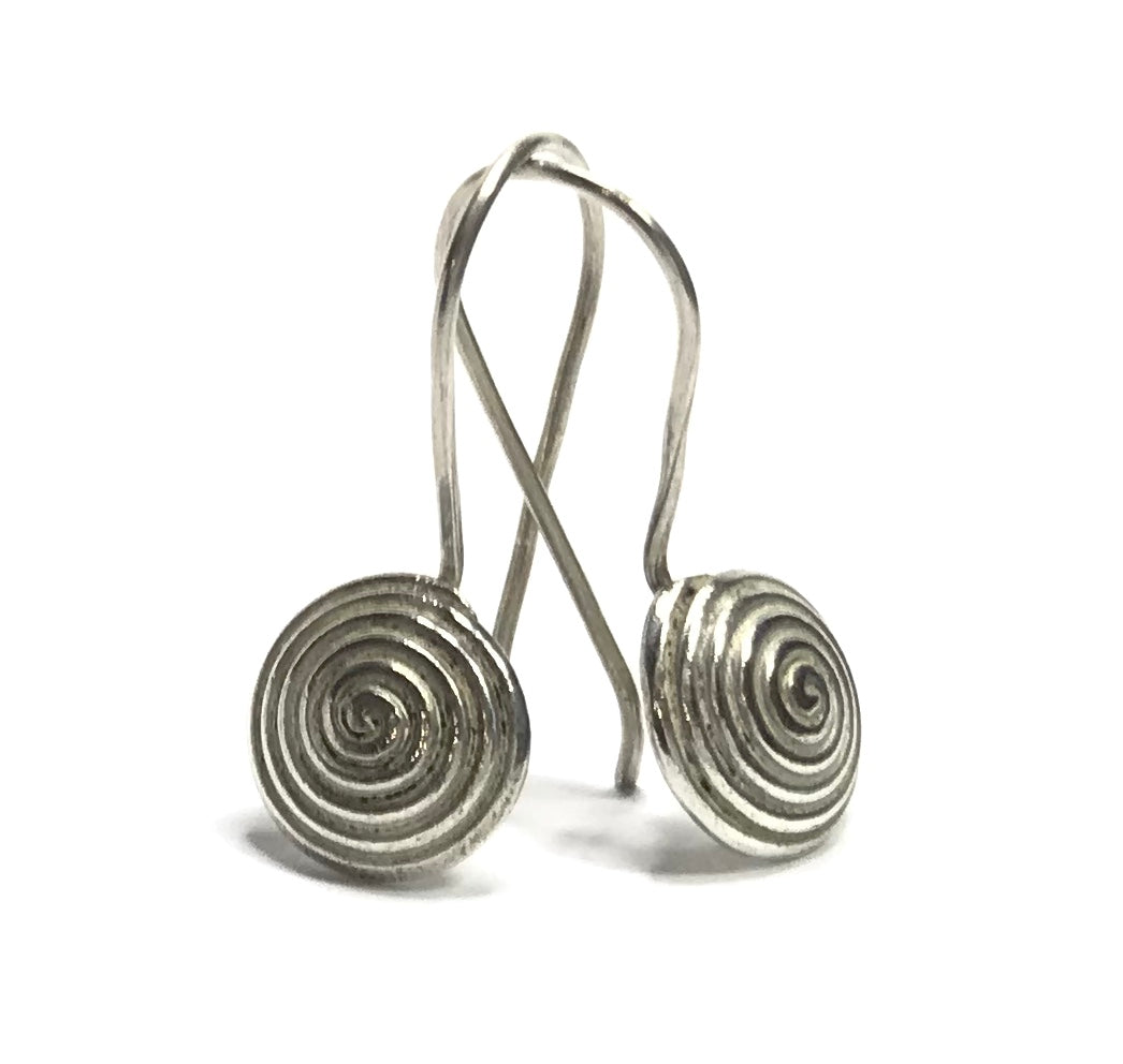Thai Hill Tribe Spiral Earrings