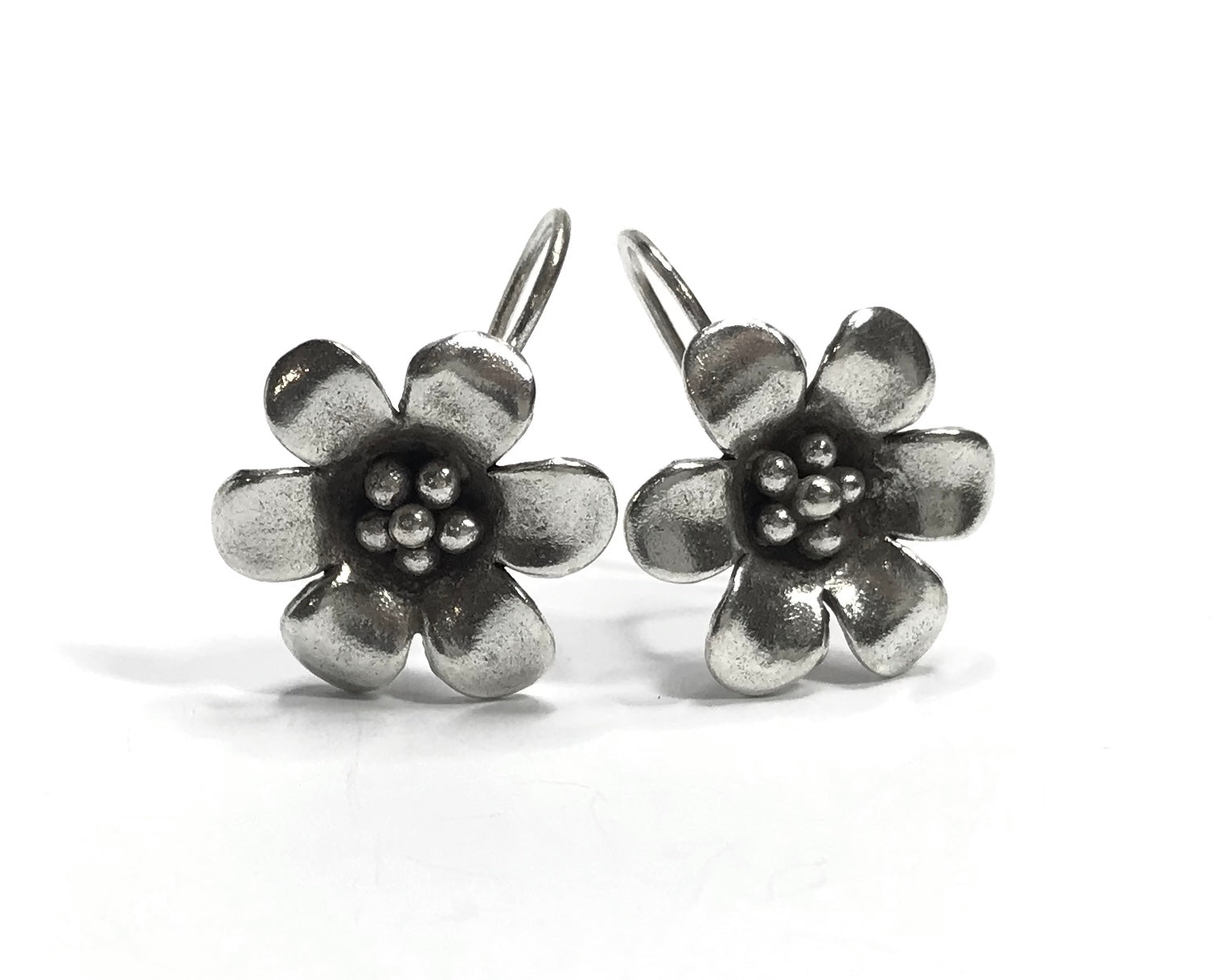 Thai Hill Tribe Flower Earrings