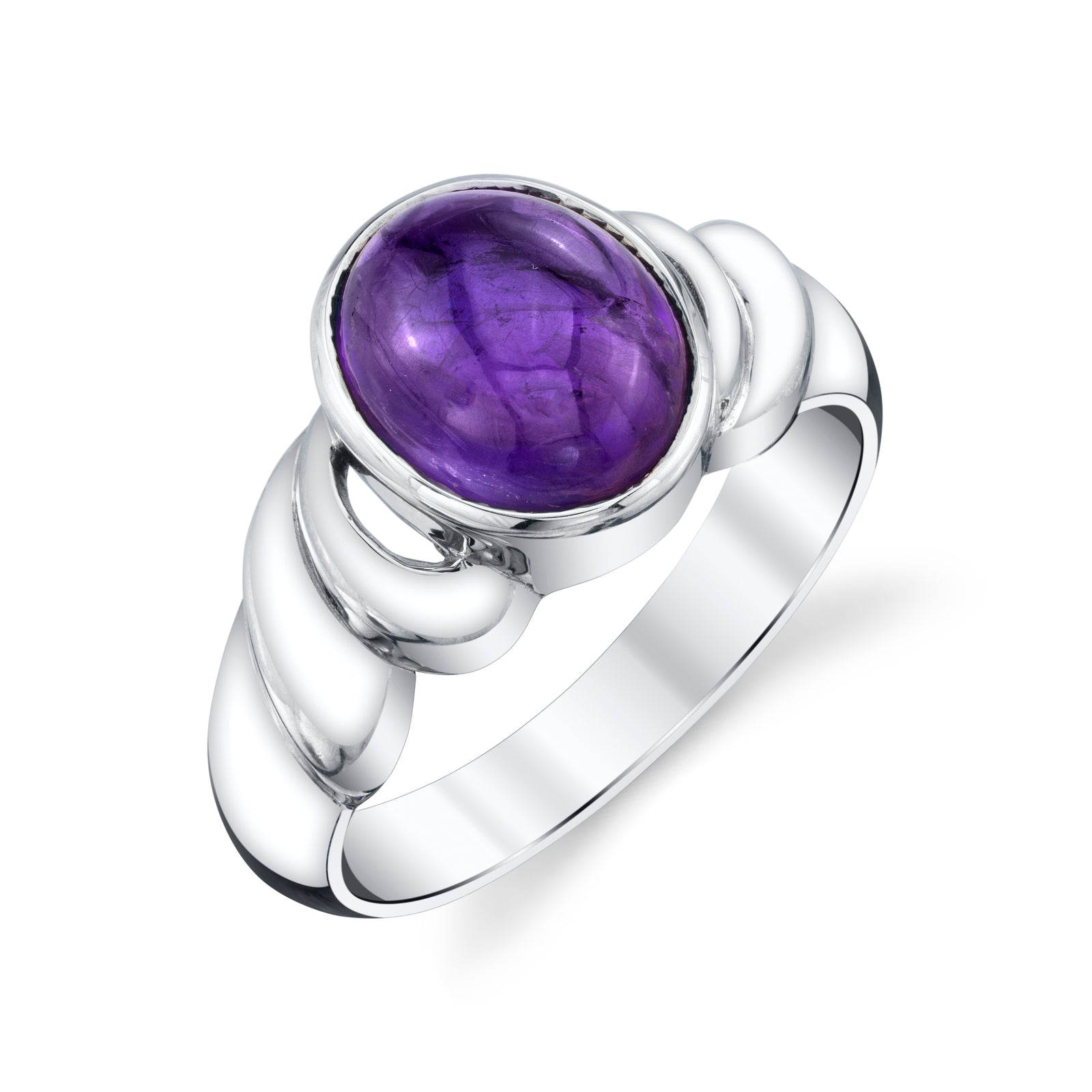 Men's Wave Cabochon Ring