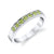 Channel Prong Set Stone Band Ring
