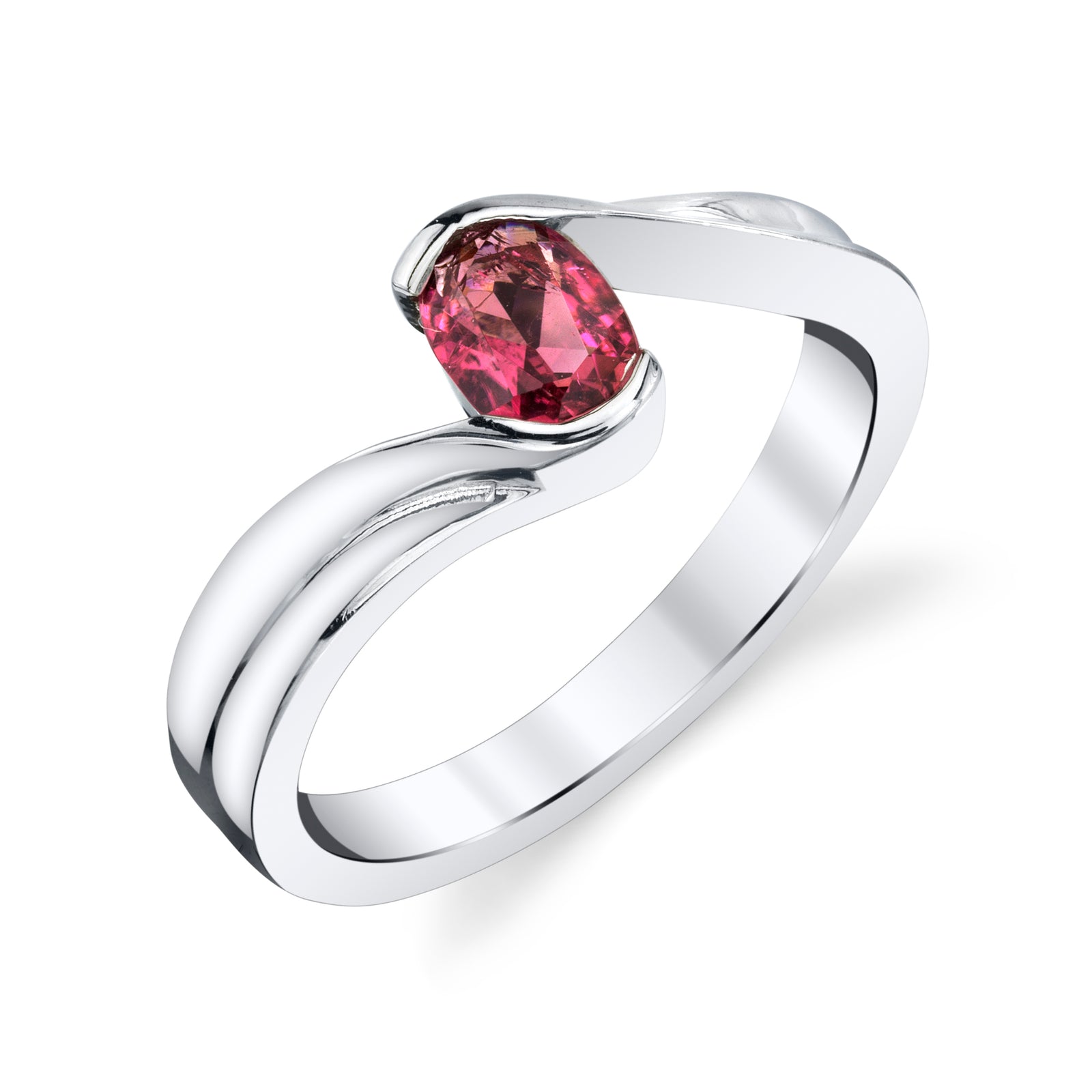 Twisted Setting Solitaire Ring