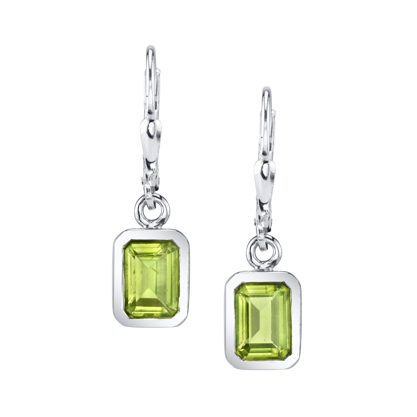 Faceted Rectangular Earrings