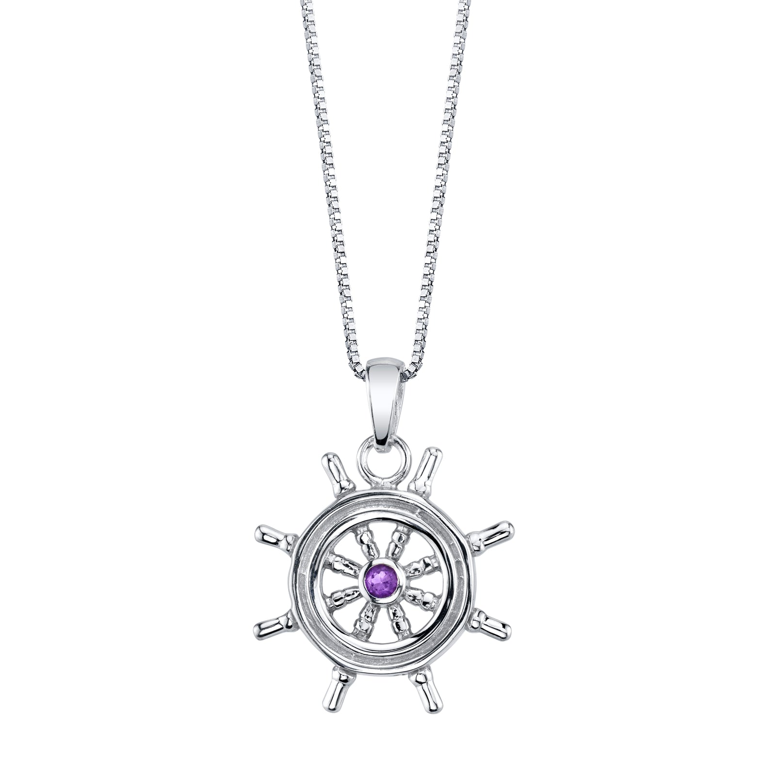 Nautical Wheel Pendant