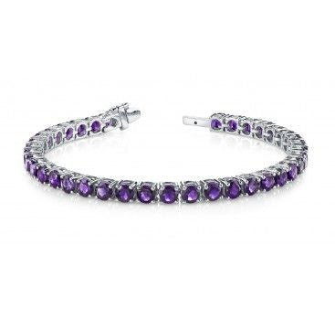 Amethyst Tennis Bracelet