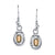 Delicate Oval Solitaire Earrings