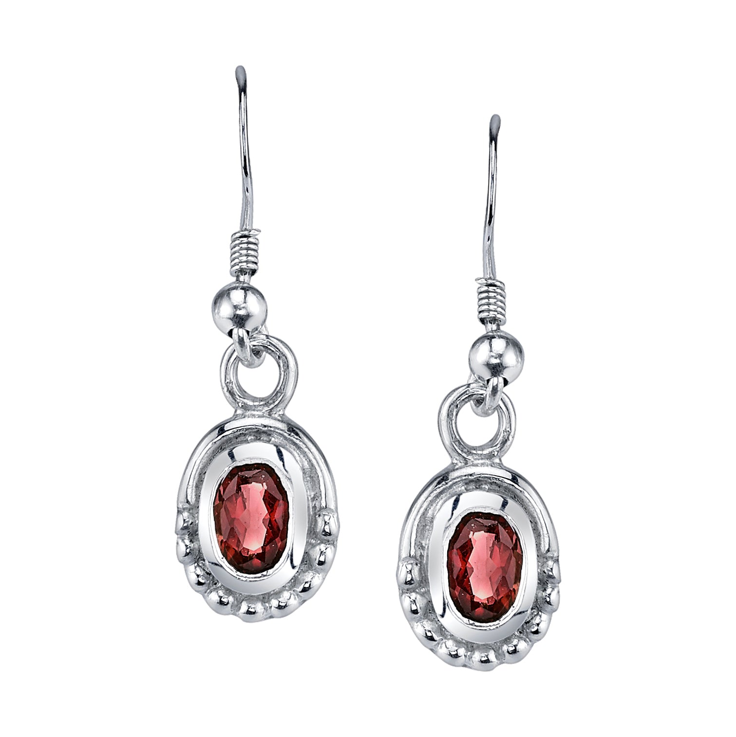 Delicate Oval Solitaire Earrings