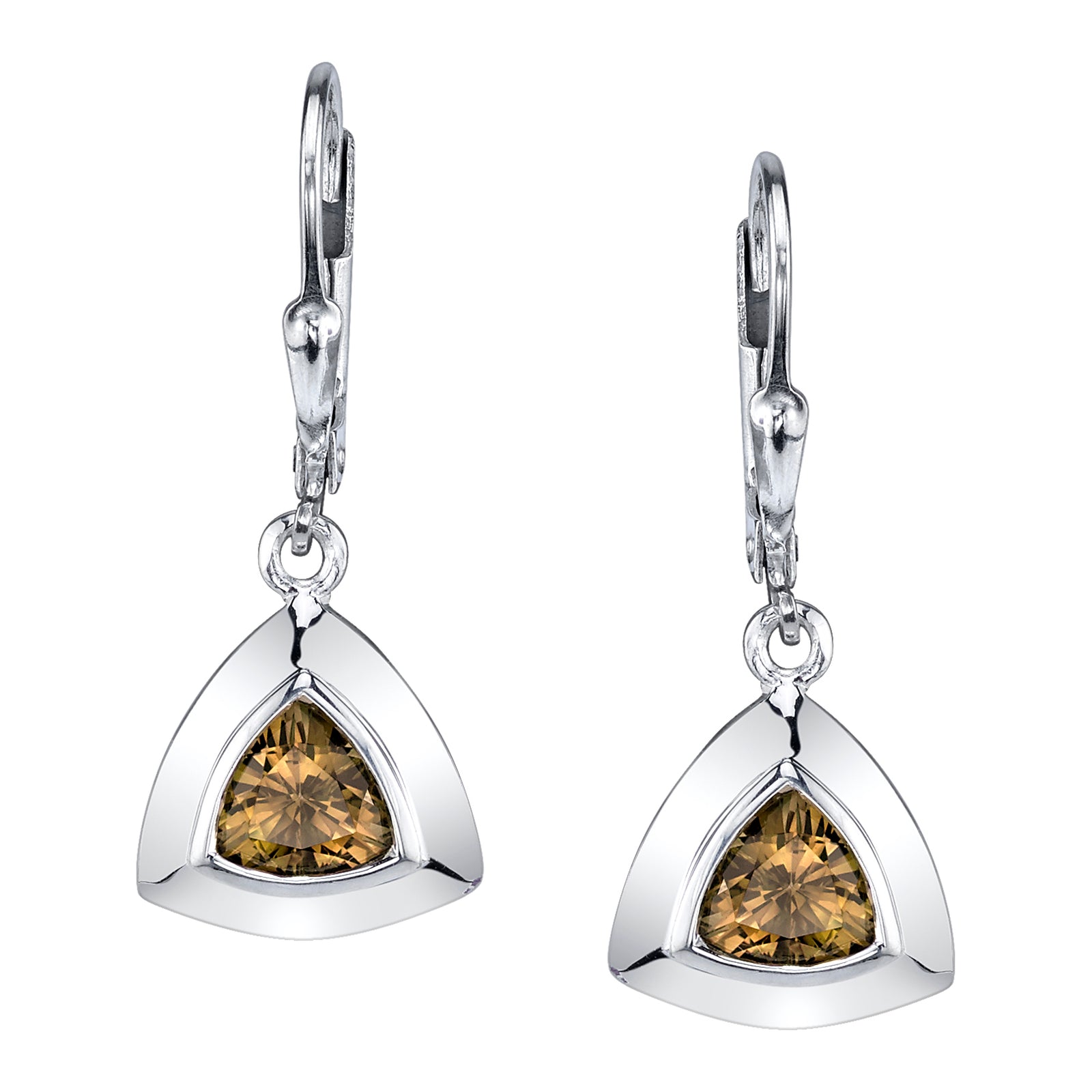 Trillion Triangle Earrings
