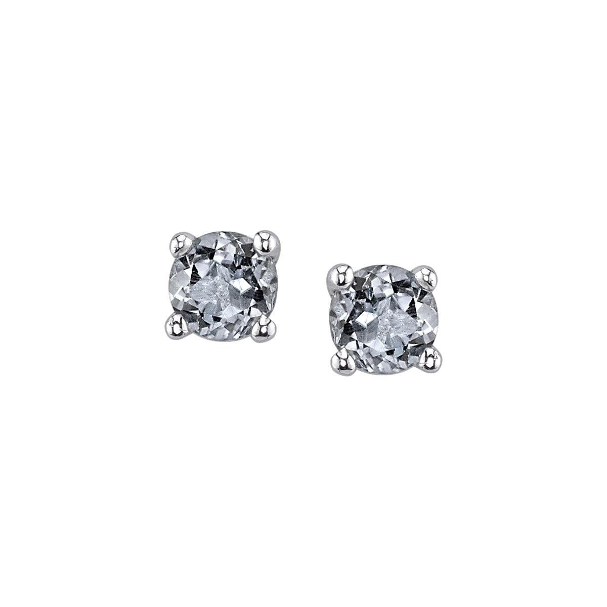 Prong-Set Solitaire Stud Earrings