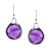Faceted Round Earrings