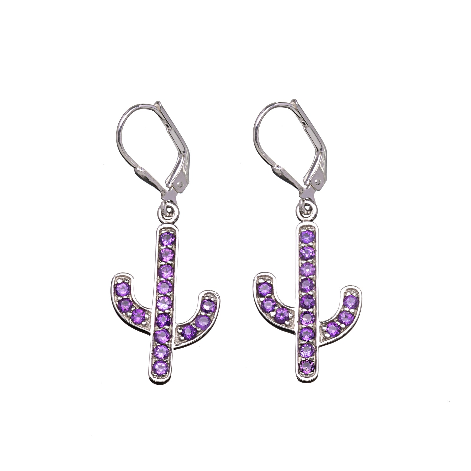 Pave Cactus Earrings