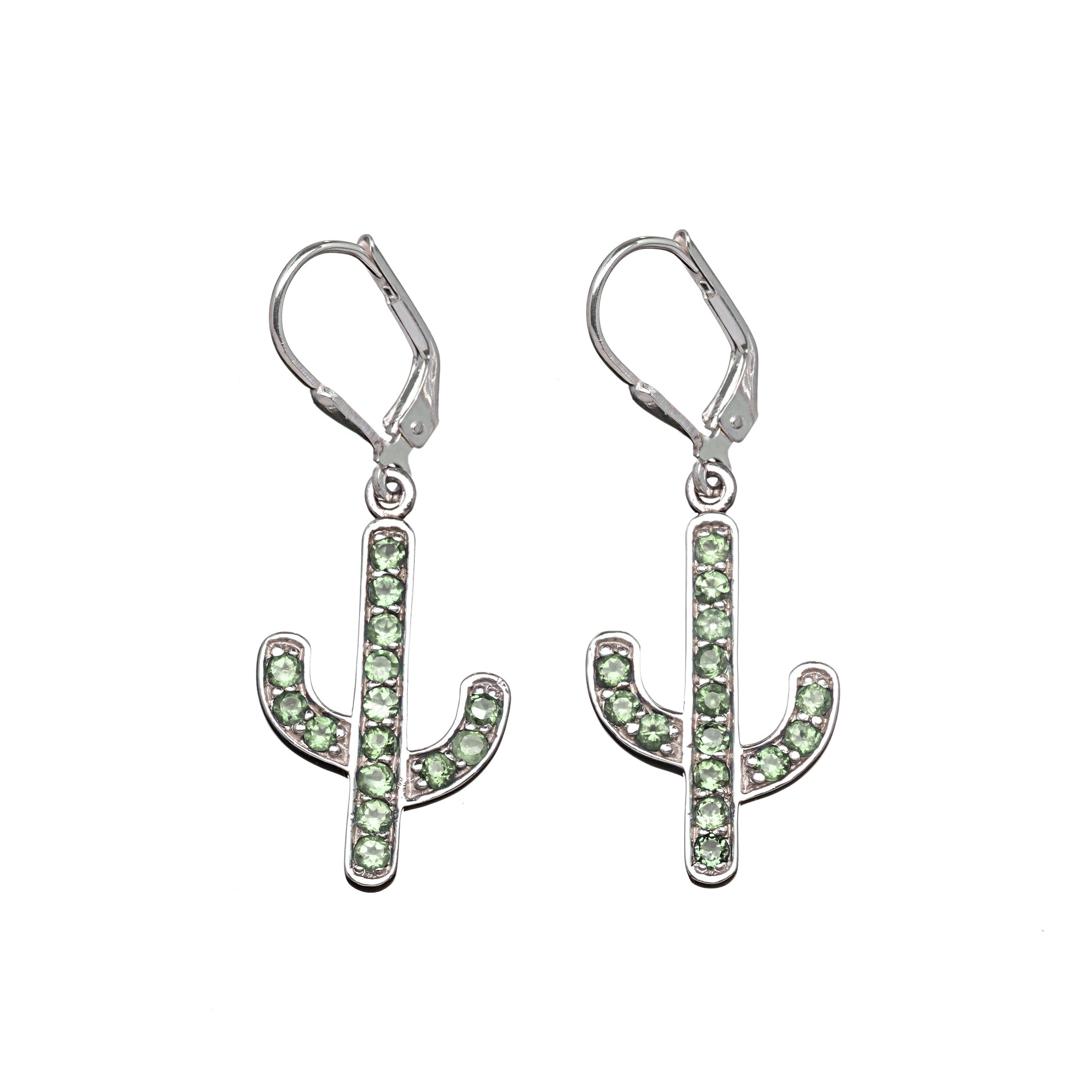 Pave Cactus Earrings