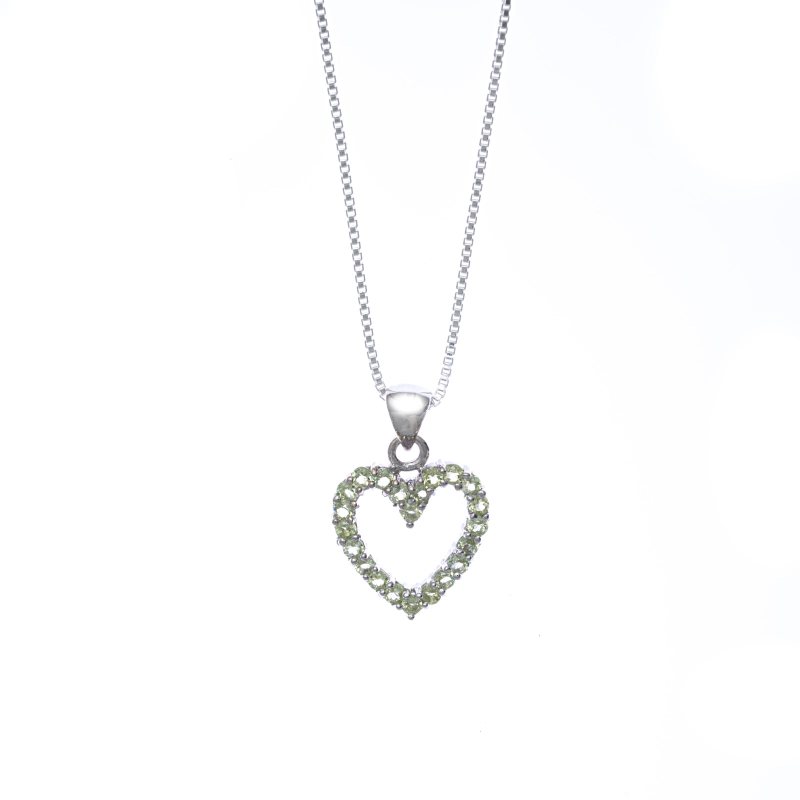 Open Heart Pave Pendant
