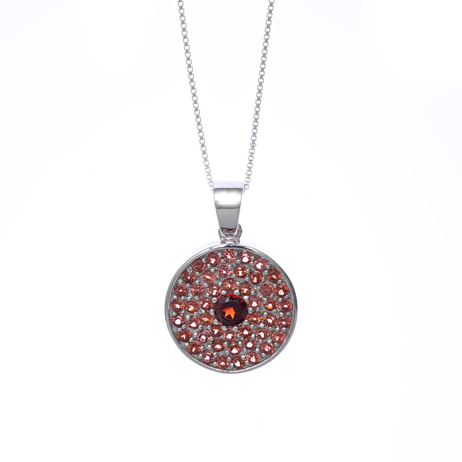 Round Pave Pendant