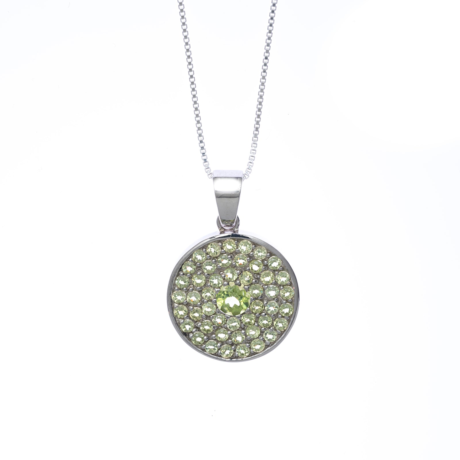 Round Pave Pendant