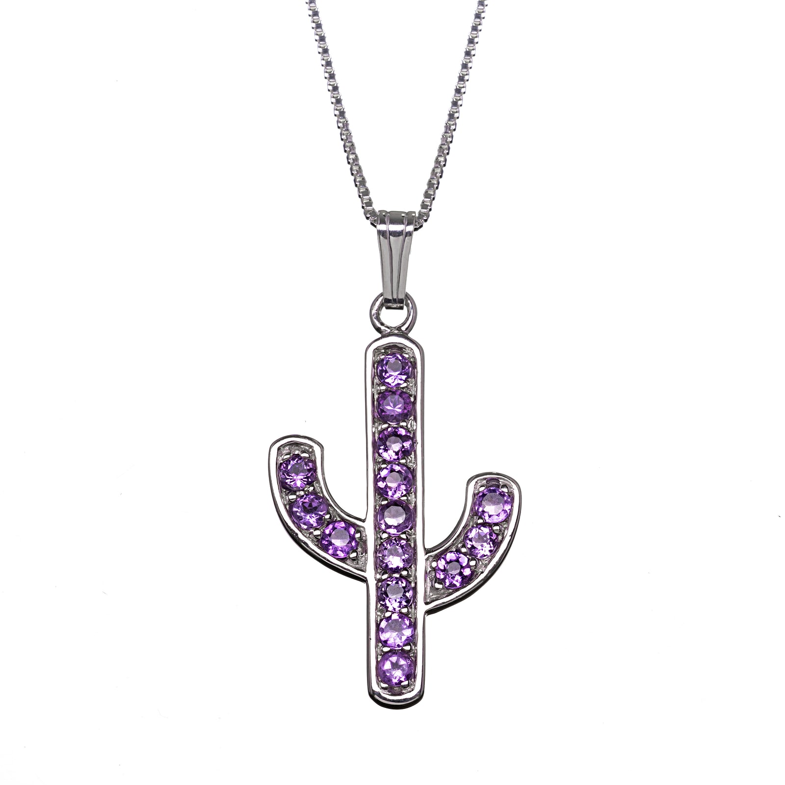 Pave Cactus Pendant
