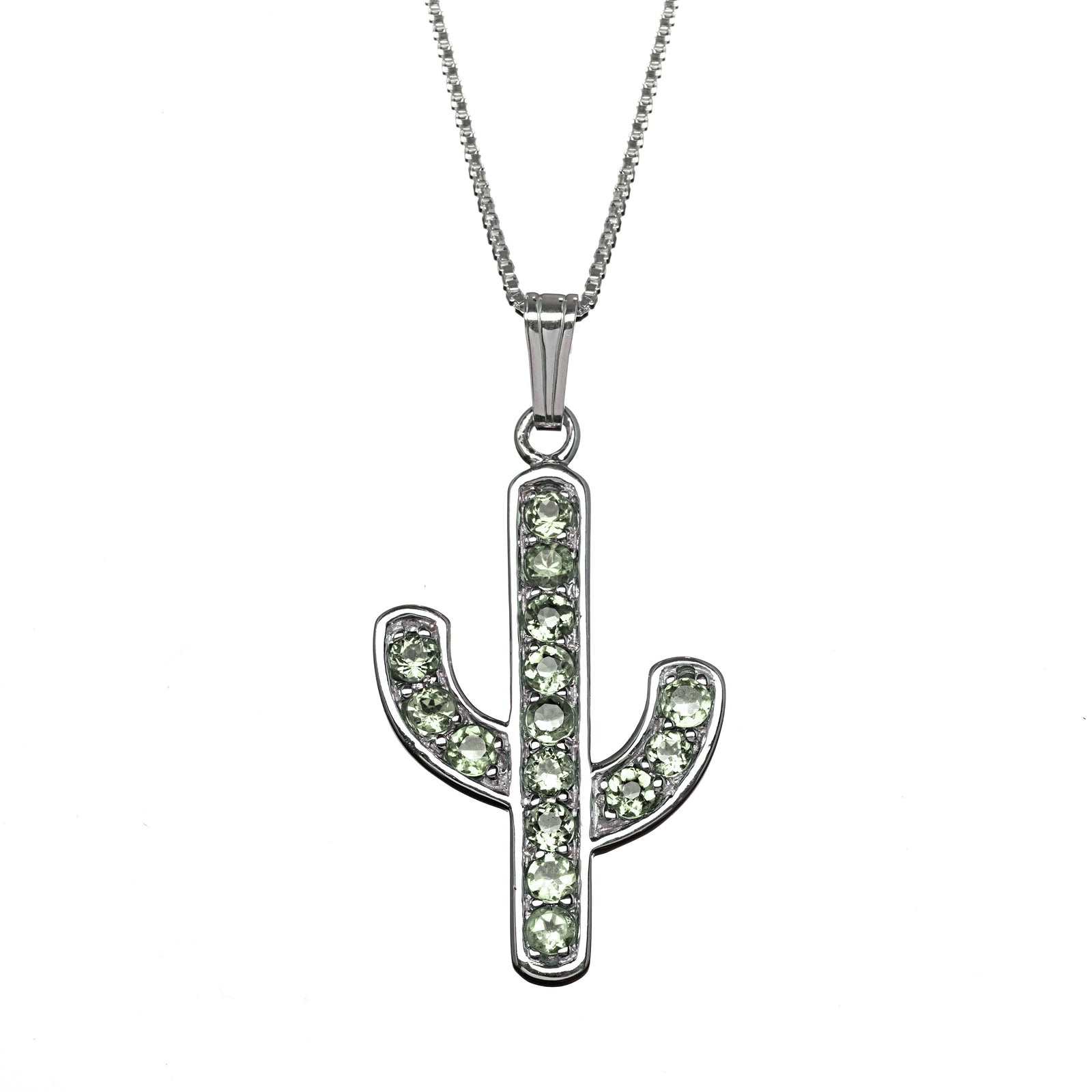 Pave Cactus Pendant