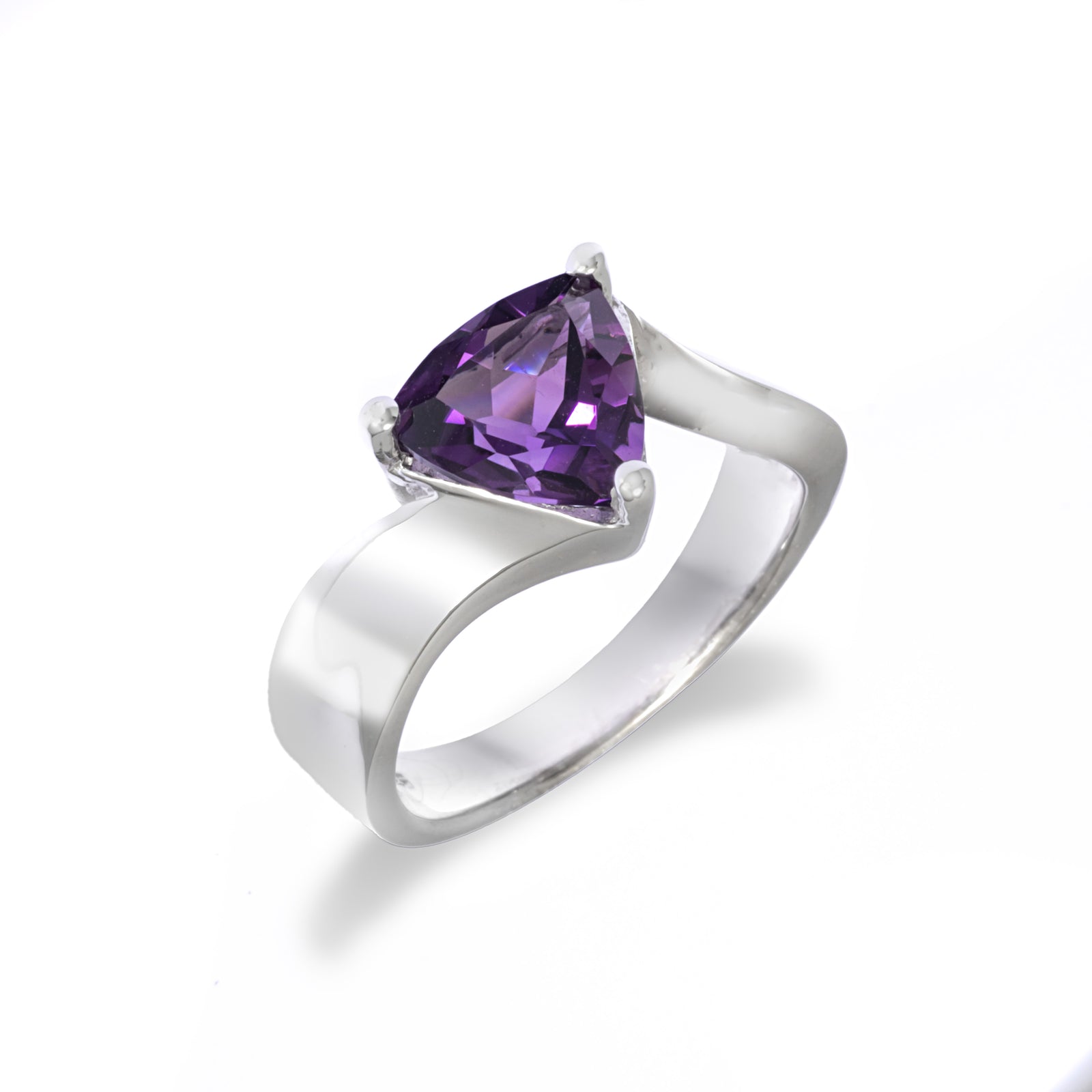 Trillion Solitaire Ring