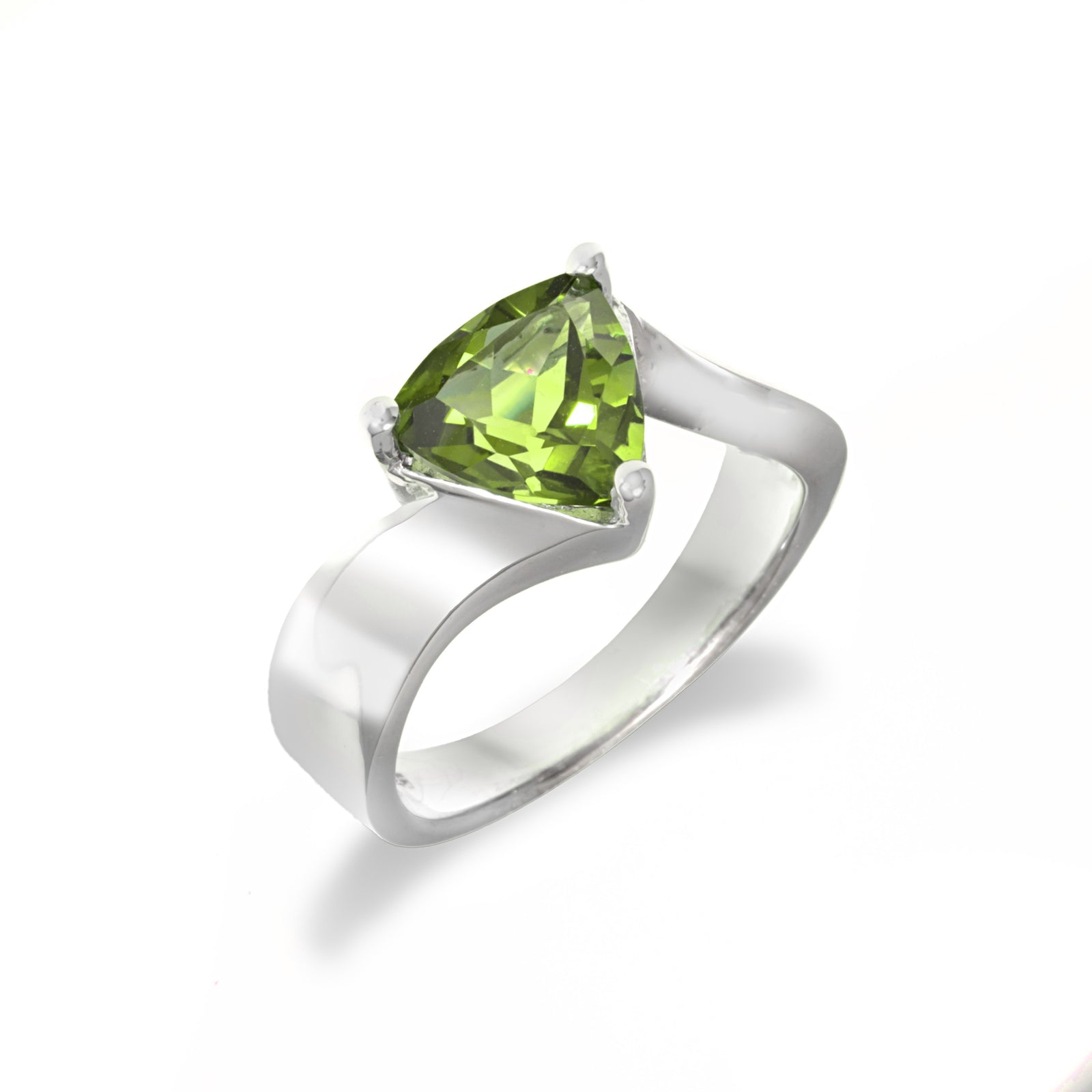 Trillion Solitaire Ring
