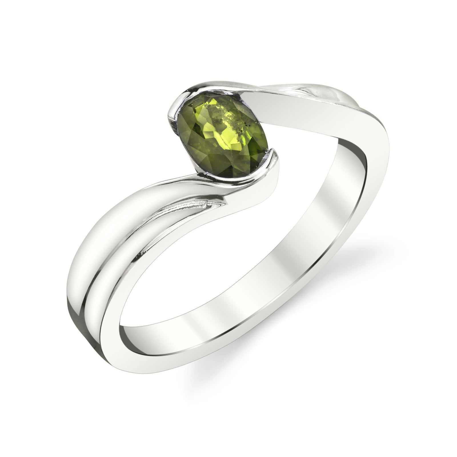 Twisted Setting Solitaire Ring