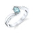 Twisted Setting Solitaire Ring