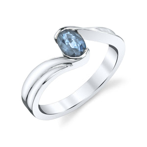 Twisted Setting Solitaire Ring