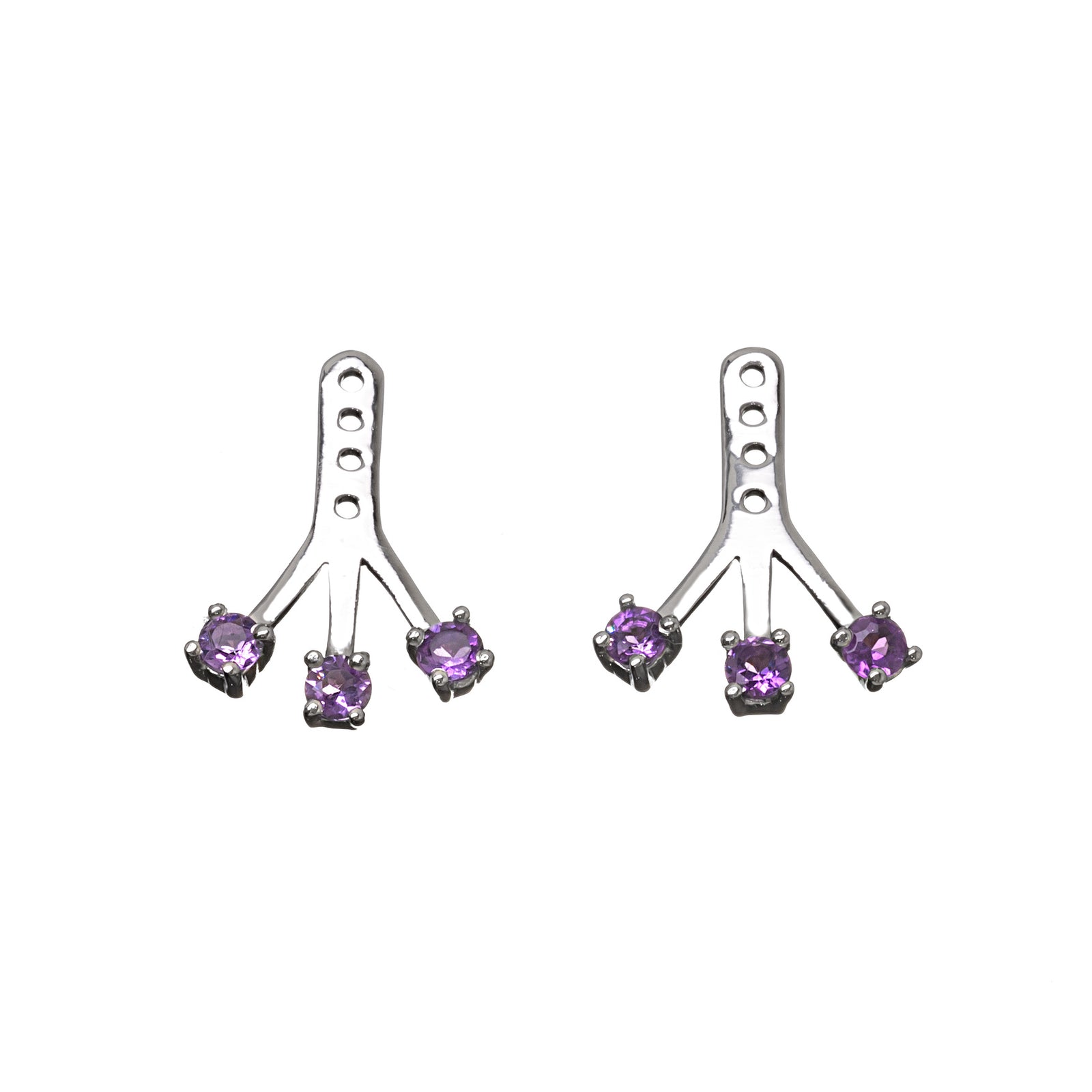 Amethyst Stud Enhancers Earring Back