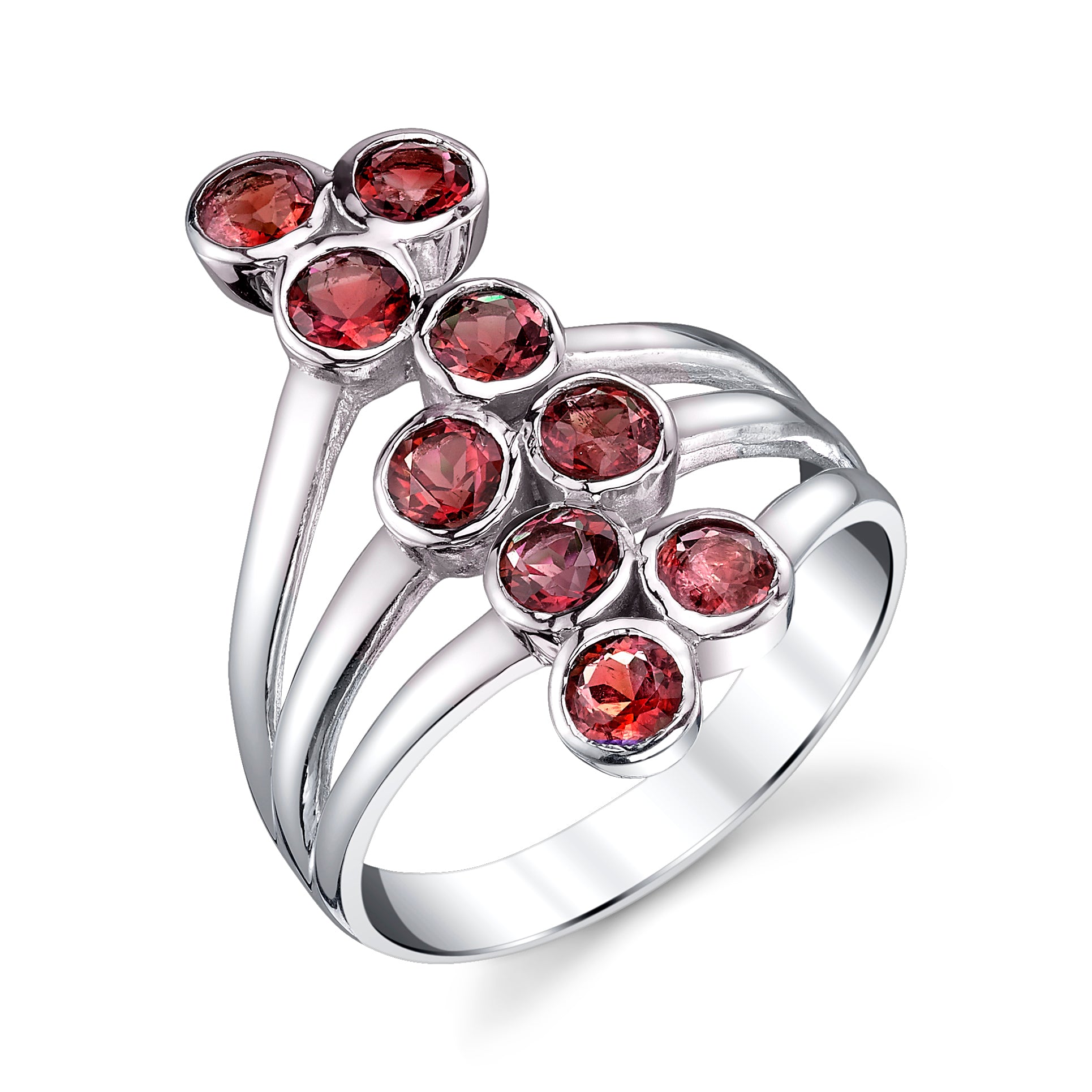 ☆Hei☆ sv925 bubble ring HE24WIRSW117XXFR Nine Stone Bubble Ring - Four Peaks Mining Co.